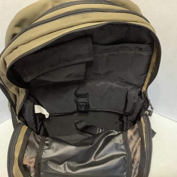 Vintage LL Bean Backpack Canvas Leather Bottom 18" x 13" - Picture 6 of 12